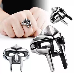 Soldes : Bague ouverte punk <span class=keywords><strong>pharaon</strong></span> égyptien pour homme, style vintage gothique, <span class=keywords><strong>masque</strong></span> Mf Doom, ajustable, bijoux de gladiateur, cadeau pour homme - Product Image 1