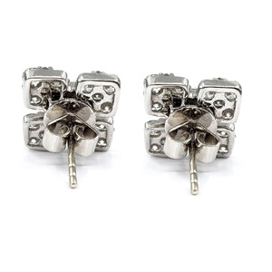 Hong Kong expédition rapide bijoux fins Design à la mode 18k solide or blanc réel VS SI diamant luxe boucles d'oreilles personnalisées pour les femmes - Product Image 3
