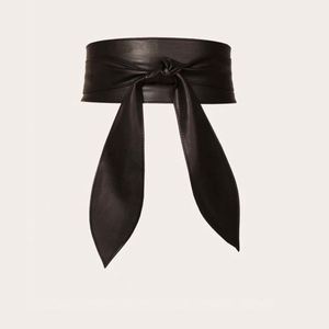 Nouvelle ceinture Obi large en cuir PU avec boucle en alliage à nouer soi-même pour femme, idéale pour robe ou pull, taille personnalisable et douce - Product Image 2