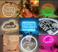 Lampes néon LED en acrylique les plus vendues, nouveau type, pour festivals intérieurs, décoration de chambres d'enfants, utilisation extérieure, forme de lettre