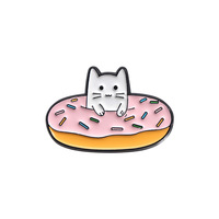 54 Styles gros dessin animé mignon fraise avocat fruits chat lait boîte drôle doux épinglette