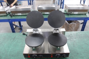 Nouvelle machine à gaufres CE électrique mini <span class=keywords><strong>belge</strong></span> pour usage commercial, portable, haute productivité, pour frites - Product Image 2