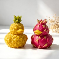Silicone fruit-eend kaarsen- en cakevorm - niet-toxisch, hittebestendig & herbruikbaar, oven- en vaatwasmachinebestendig