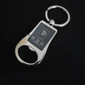 Blank Metal Beer opener Keyring Promotional bottle opener keyholder metal