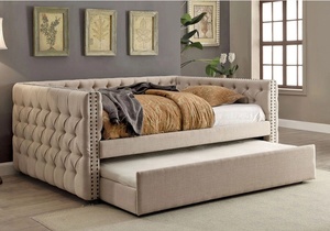PZCN Design moderno <span class=keywords><strong>per</strong></span> giovani Double Queen Size in velluto grigio con girocollo - Product Image 4