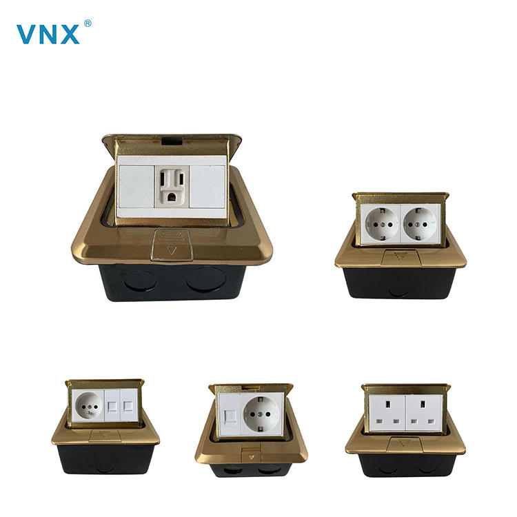 VNX Hot Selling Good Quality US Floor Socket Outlet With USB Socket Electrical Supplies