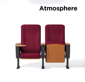 Muebles de teatro modernos, silla de auditorio de iglesia de <span class=keywords><strong>cine</strong></span>, sillón con mesa plegable, telas cómodas, sillas de Teatro de espuma - Product Image 2