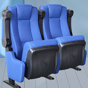 เก้าอี้โรงหนังเจียรุ่นด์ สีน้ำเงิน รุ่น C-29A พร้อมที่วางแขน สำหรับหอประชุมและโรงภาพยนตร์ - Product Image 1