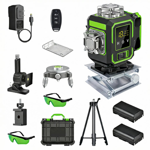 Nivel Láser Verde 4D de 16 Líneas 360° °   Nivel Láser Autonivelante, 520nm, Batería 18650, Grado Industrial para Construcción y Bricolaje - Product Image 1