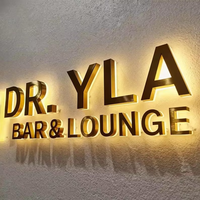 Enseigne en acrylique rétroéclairée, lettres en relief personnalisées avec éclairage LED, enseignes publicitaires 3D pour entreprises, enseignes LED éclairées en extérieur