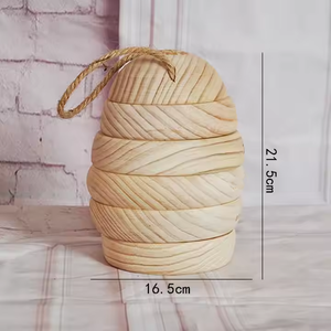 Tùy chỉnh kích thước thông gỗ chưa hoàn thành hộp mật ong Jar mật ong Gỗ mật ong lưu trữ Thùng - Product Image 3