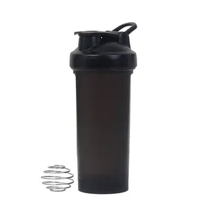 Özel Logo Bpa ücretsiz 500ml PP PE plastik egzersiz spor Fitness Protein çalkalama şişesi spor spor salonu su şişesi kene işaretleyici ile