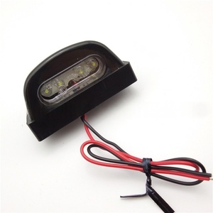 Accessoires pour motos, éclairage de plaque d'immatriculation pour vélo électrique, support de plaque d'immatriculation LED blanc pour moto, 2 fils - Product Image 5
