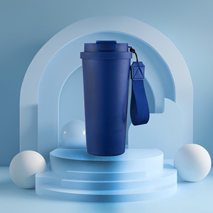 Vaso Térmico de Acero Inoxidable de 5ª Generación para Coche, Portátil con Cuerda y Pajita, Aislamiento Térmico, con Impresión - Product Image 1
