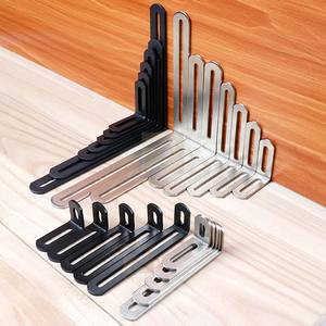 Support mural en forme de L Support d'angle de connexion Support d'étagère Code d'angle à angle droit pour connecteur en bois - Product Image 4