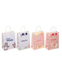 Sac cadeau en papier kraft pour le premier anniversaire de bébé, sac fourre-tout avec emballage cadeau, personnalisation possible
