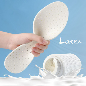 1 par de plantillas de látex, almohadillas suaves de espuma viscoelástica para fascitis plantar, insertos cómodos para hombres y mujeres - Product Image 1
