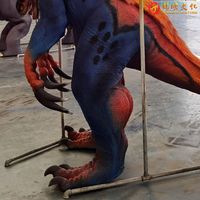 Offres hebdomadaires parc d'aventure d'attractions taille réelle réaliste Therizinosaurus Animatronic modèle Costume pour enfants de parc d'attractions