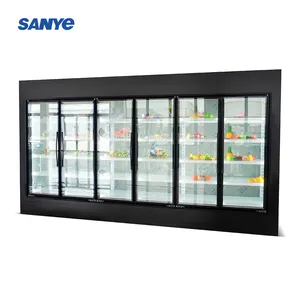 Glass door freezer rooms display cooler display freezers cold storage room flower cool room