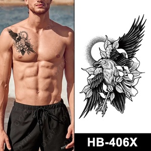 <span class=keywords><strong>Tatuaje</strong></span> Temporal de Transferencia al Agua con Diseño de Águila Negra <span class=keywords><strong>para</strong></span> Hombres, <span class=keywords><strong>para</strong></span> Manos, <span class=keywords><strong>Pecho</strong></span>, Hombros, Espalda <span class=keywords><strong>y</strong></span> Medio Brazo, Venta al Por Mayor - Product Image 3