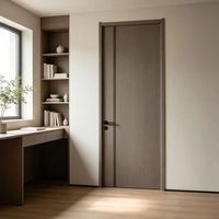 Portes intérieures modernes en bois massif composite MDF mélaminé polymère, isolation acoustique, construction durable, garantie 1 an, salle de bain, chambre à coucher