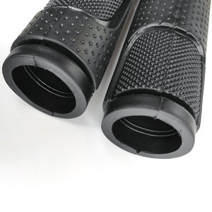 Puños para manillar de bicicleta, 13 cm, 22,2 mm de diámetro interior, PVC suave, negro, para bicicletas de montaña - Product Image 4