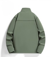 Veste Softshell d'extérieur coupe-vent à col montant en polaire pour homme, 100 % polyester, fabrication usine, support de personnalisation OEM/ODM B2B