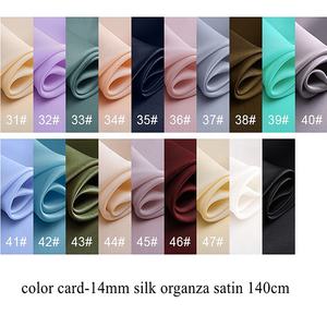 Hochwertige steife Seiden gaze 12MM Seiden organza Satin aus weißer Seide für Hochzeits kleid - Product Image 6