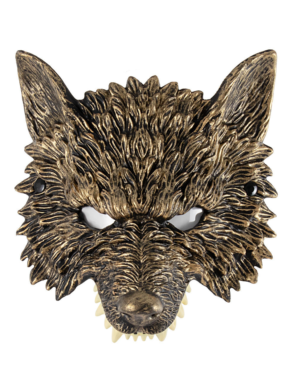 Golden wolf mask