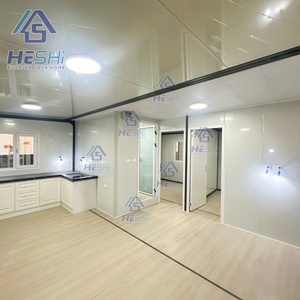 Maison mobile de luxe préfabriquée économique de 20 pieds et 40 pieds, villa préfabriquée extensible de 2, 3, 4 ou 5 chambres, maison conteneur - Product Image 3