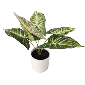 กระถางประดิษฐ์สำหรับตกแต่งบ้านต้นไม้เทียมสีเขียวบอนไซดอกไม้ประดิษฐ์บนพื้นโต๊ะขายส่ง - Product Image 6