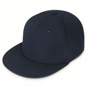 Gorra de Béisbol de Sarga de Algodón de 6 Paneles Sin Estructura, Gorra Snapback Lisa Ajustada con Orificio - Product Image 4