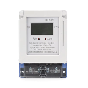 Medidor de Kwh <span class=keywords><strong>prepago</strong></span> electrónico monofásico con pantalla LCD Tarjeta IC de comunicación RS485 Medidor de energía de riel DIN - Product Image 4