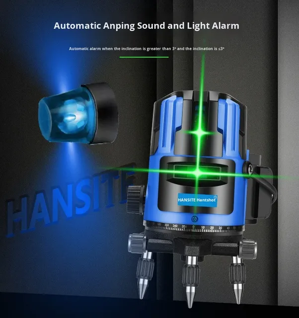 Infrared Level 2 3 5-Line Green Laser Outdoor Battery-Powered Strong Light High Precision Automatic Line Projection