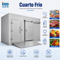 Chambre froide de stockage, congélateur walk-in, Cuarto Frio, Copeland Emerson, économe en énergie, en acier inoxydable pour viande, fruits de mer, volailles