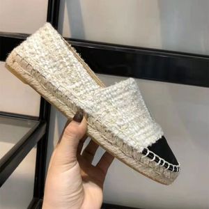 <span class=keywords><strong>Espadrilles</strong></span> plates classiques bicolores à bride cheville pour femme, avec bordure en chanvre, respirantes, décontractées, printemps-automne - Product Image 3