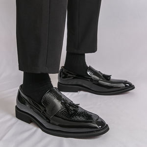 Nouvelles Chaussures Habillées Oxford à Bout Pointu Grande Taille pour Hommes – Idéales pour Affaires, Fêtes, Bureau et Mariages – Saison Printemps/Automne – En PU Solide et Respirant - Product Image 4