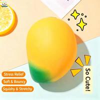 2026 Promotionele Speelgoed Mini Simulatie Fruit Mango Zachte Langzaam Terugverende Knijp Decompressie Speelgoed Kinderen Jongens en Meisjes Verjaardag Cadeaus