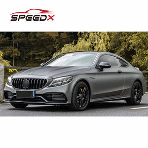 Pour <span class=keywords><strong>Mercedes</strong></span> W205 classe C coupé mise à niveau <span class=keywords><strong>C63</strong></span> <span class=keywords><strong>AMG</strong></span> BodyKit pare-chocs avant arrière calandre becquet capot garde-boue - Product Image 3