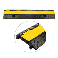 Rampas Plegables para Eventos al Aire Libre, Protector de Cables de Goma, Protector de Cables para Suelo, Rampa para Cables de 2 Canales
