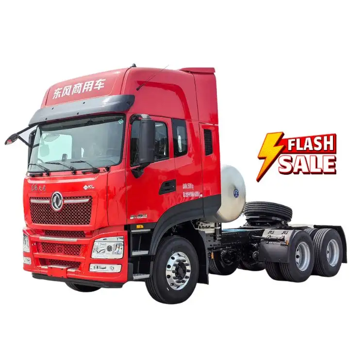 Dongfeng Commercial Vehicle Tianlong KL Heavy Truck 520 HP 6X4 LNG Tractor Light Win Edition 460 HP 6 4 Tractor New Car Sale"