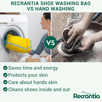 Sac à linge de protection avec sac de machine à laver les chaussures durable intérieur riche en peluches pour tous les types de chaussures