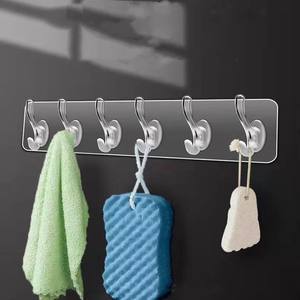 Ganchos Adhesivos Multiusos para Abrigos y Sombreros, Ganchos Transparentes de Cristal para Cocina y Baño, Ganchos Fuertes para Pared - Product Image 2