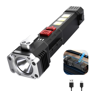 2024 New Năng Lượng Mặt Trời Sạc Đa Chức Năng <span class=keywords><strong>LED</strong></span> Torch USB Có Thể Sạc Lại Nam Châm Làm Việc Ánh Sáng Được Xây Dựng Trong Pin Hiển Thị Điện Đèn Pin - Product Image 1