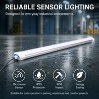 Lumière LED à détecteur de mouvement pour micro-ondes, étanche IP65, pour garage, éclairage de voie de circulation