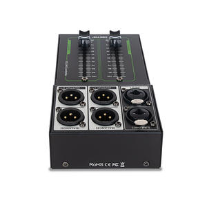 Controlador de Monitor Pasivo COKY15, Preamplificador, Divisor de <span class=keywords><strong>Audio</strong></span> de 1 Entrada y 2 Salidas, <span class=keywords><strong>Atenuador</strong></span> de Volumen sin Pérdidas para Altavoces Activos - Product Image 3