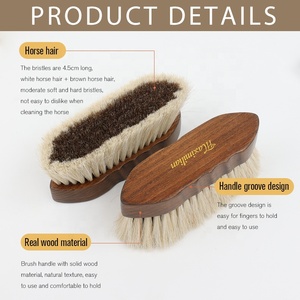 <span class=keywords><strong>Brosse</strong></span> de <span class=keywords><strong>cheval</strong></span> d'équipement de toilettage en bois de crin de <span class=keywords><strong>cheval</strong></span> de logo personnalisé en gros d'usine - Product Image 2