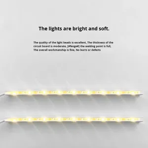 Usb 5V <span class=keywords><strong>LED</strong></span> dải ánh sáng ban đêm Cơ sở 3 mét chiều rộng hiện đại <span class=keywords><strong>DIY</strong></span> vẽ bảng hiển thị đứng ABS thanh ánh sáng cho phòng ngủ Acrylic - Product Image 4