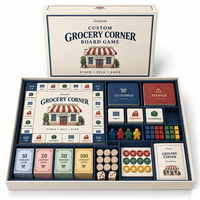 Jeu de société éducatif sur la stratégie commerciale pour les coins d'épicerie personnalisés - Tuiles et cartes en carton réutilisables et recyclables |   Usine OEM ODM pour