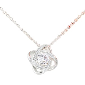 FF653 <span class=keywords><strong>Collana</strong></span> con Ciondolo a Quadrifoglio in Diamanti per Donna, Regalo per la <span class=keywords><strong>Festa</strong></span> <span class=keywords><strong>della</strong></span> <span class=keywords><strong>Mamma</strong></span> e San Valentino, <span class=keywords><strong>Collana</strong></span> alla Moda - Product Image 1